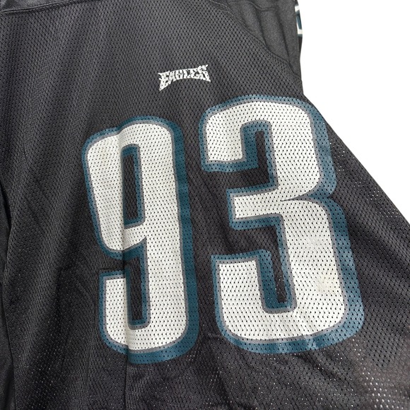 Vintage 2000's Philadelphia Eagles NFL Jersey Reebok 93 Kearse Black Green XL - Picture 3 of 5